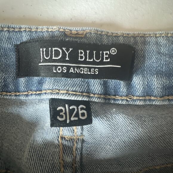 Judy Blue Jeans 3 / 26 JB82281-JSMD Boyfriend Fit Stretch Distressed Denim - Picture 8 of 12